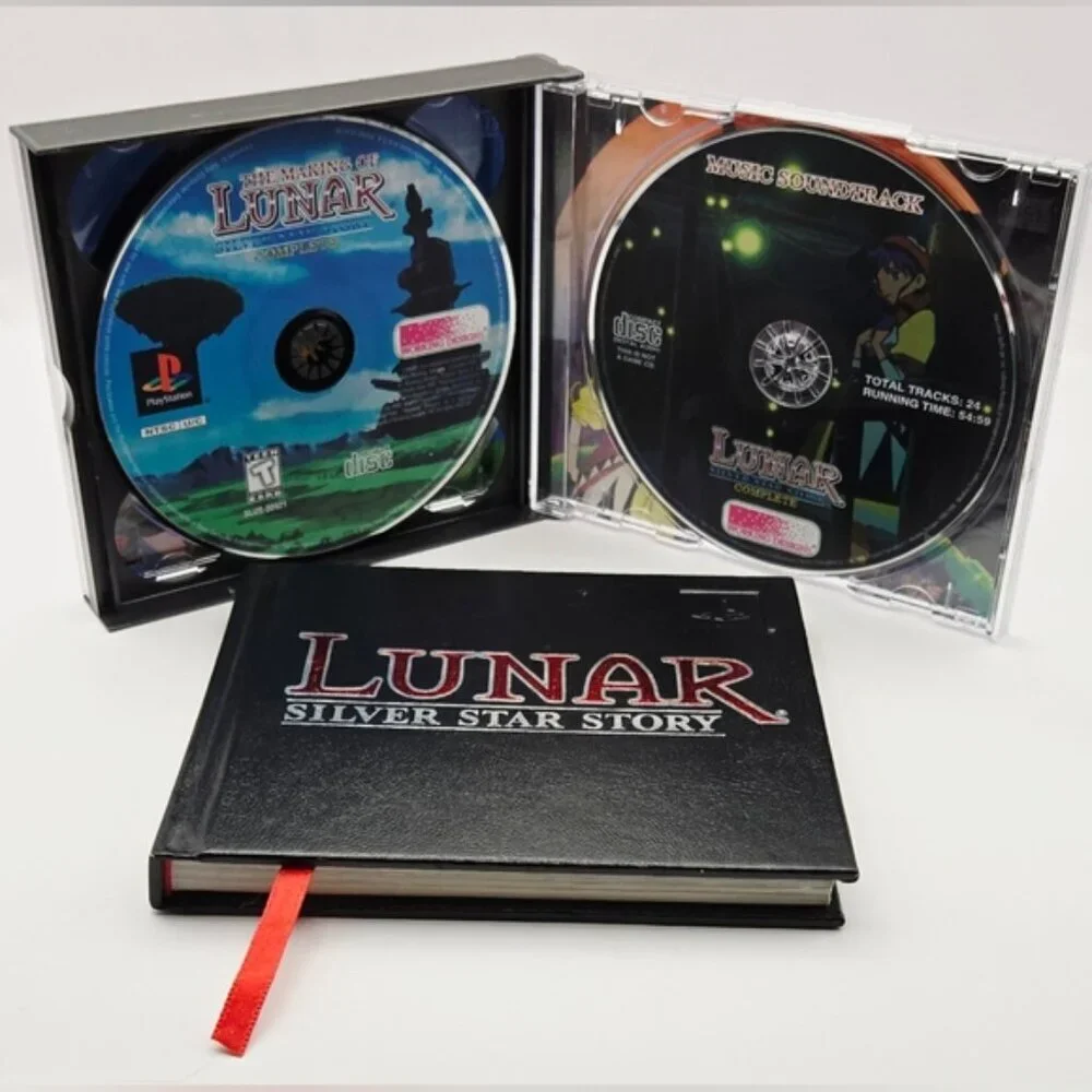Lunar Silver Star Story Complete PS1 - 4 Discs + Book - Working Designs